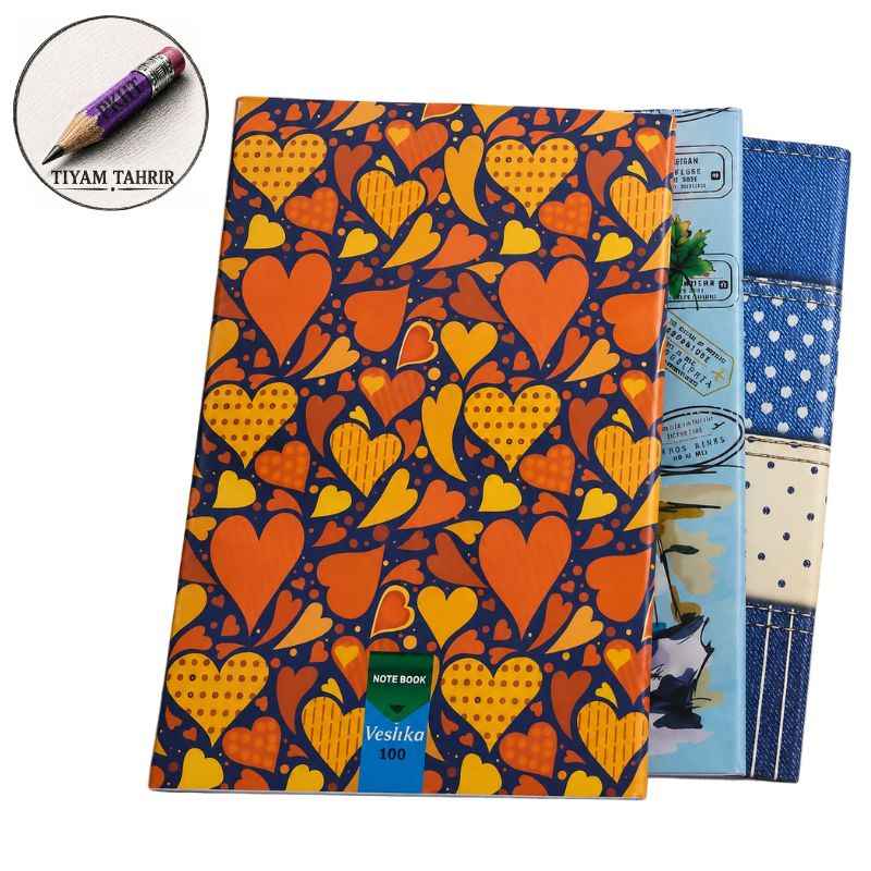 دفتر 100 برگ خطی کارتی منگنه ای 60 عددی